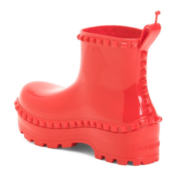 NEW CARMEN SOL Made In Italy Graziano Jelly Studded Boots FOR women 1125 10m5 - Picture 3 of 4